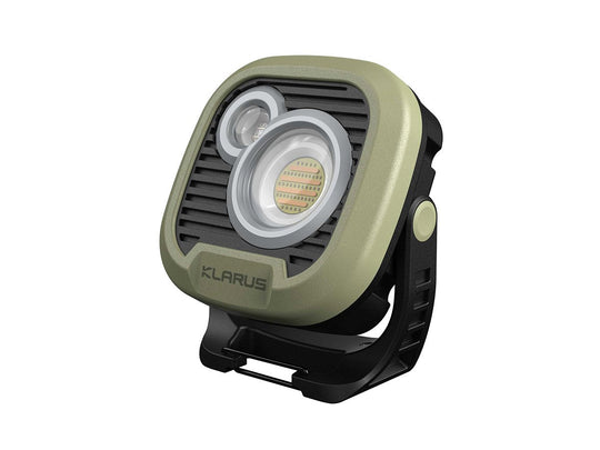 Klarus WL3 USB-C Rechargeable LED Lantern - 1500 Lumens - Uses Built-in 3.7V 13500mAh Li-ion Battery Pack - Power Bank Function - Olive Green or Desert Tan