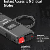 Klarus FlatTac X1 USB-C Rechargeable Ultra Tactical EDC Flashlight - 4200 Lumens - Luminus SST-70 - Uses Built-in 2150mAh Li-ion Battery Pack - With or Without Knuckle Ring