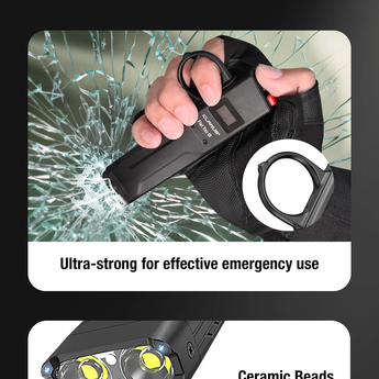 Klarus FlatTac X1 USB-C Rechargeable Ultra Tactical EDC Flashlight - 4200 Lumens - Luminus SST-70 - Uses Built-in 2150mAh Li-ion Battery Pack - With or Without Knuckle Ring