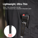 Klarus FlatTac X1 USB-C Rechargeable Ultra Tactical EDC Flashlight - 4200 Lumens - Luminus SST-70 - Uses Built-in 2150mAh Li-ion Battery Pack - With or Without Knuckle Ring