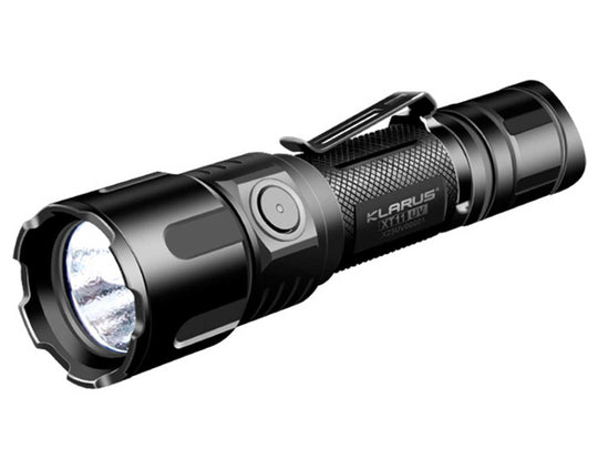 Klarus XT11UV Rechargeable Flashlight - CREE XP-L HI V3 LED -900 Lumens - 3 x 365nm UV Lamps - Uses 1 x 18650 or 2 x CR123A