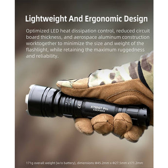 Klarus XT12GT-PRO USB-C Rechargeable LED Flashlight - 1600 Lumens - Includes 1 x 21700