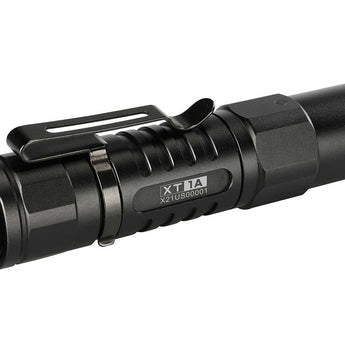 Klarus XT1A (2018) Tactical EDC Flashlight - CREE XP-L HD V6 LED - 1000 Lumens - Uses 1 x 14500 (Included) or 1 x AA