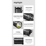 Klarus XT1C Tactical LED Flashlight - CREE XP-L HI 1D - 1000 Lumens - Includes 1 x USB-C Rechargeable 16340