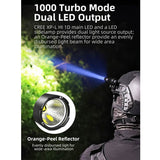 Klarus XT1C Tactical LED Flashlight - CREE XP-L HI 1D - 1000 Lumens - Includes 1 x USB-C Rechargeable 16340