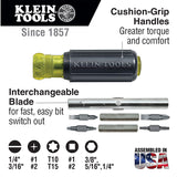 Klein Tools 11-in-1 Multi-Bit Screwdriver - Nut Driver - Multi-Purpose