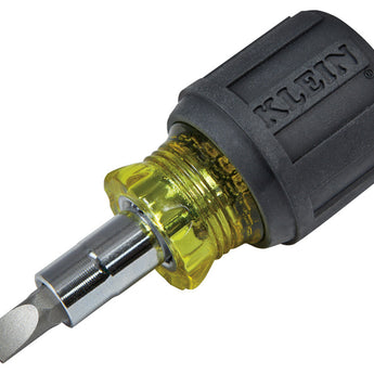 Klein Tools 6-in-1 Multi-Bit Screwdriver and Nut Driver - Stubby