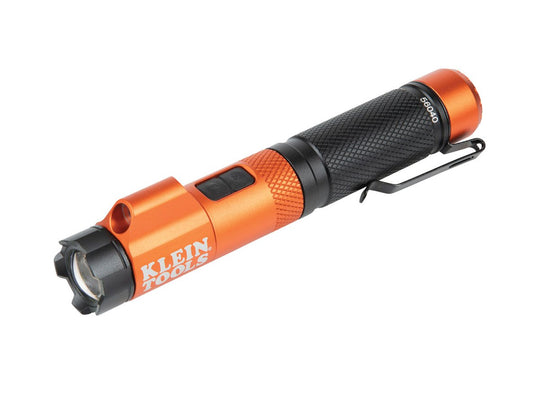 Klein Tools Rechargeable Focus LED Flashlight with Laser - 350 Lumens - Includes 1 x 2600mAh 18650