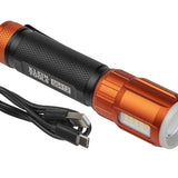 klein tools 56412 flashlight with worklight and included usb-c cable