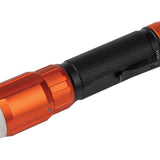 klein tools 56412 flashlight with worklight angled down and to the left