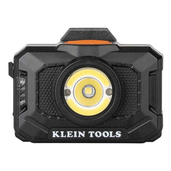 Klein Tools Rechargeable 2-Color LED Headlamp with Adjustable Strap - 800 Lumens - Uses Built-In Li-ion Battery Pack