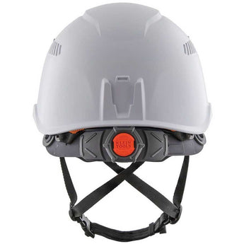 Klein Tools Class C Safety Helmet with Rechargeable Headlamp - 300 Lumens - Uses Built-In Li-ion Battery Pack