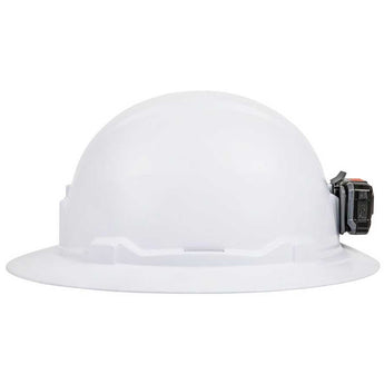 Klein Tools Non-Vented Hard Hat with Rechargeable Headlamp - 300 Lumens - Uses Buil-In Li-ion Battery Pack