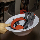 Klein Tools Non-Vented Hard Hat with Rechargeable Headlamp - 300 Lumens - Uses Buil-In Li-ion Battery Pack