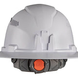 Klein Tools Vented Hard Hat with Rechargeable Headlamp - 300 Lumens - Uses Built-In Li-ion Battery Pack (60407RL)