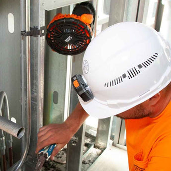 Klein Tools Rechargeable Jobsite Fan - Uses Built-In Li-ion Battery Pack (PJSFM1)