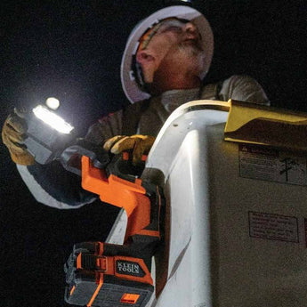 Klein Tools Cordless Utility LED Light - 2500 Lumens - Kit or Light Only - With or Without 2 x 20V DeWALT Li-ion Battery Packs and Charger