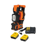 Klein Tools Cordless Utility LED Light - 2500 Lumens - Kit or Light Only - With or Without 2 x 20V DeWALT Li-ion Battery Packs and Charger
