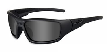 Wiley X WX Censor Street Sunglasses Rx Ready with High Velocity Protection - Black Ops Matte Black Frame with Smoke Grey Lenses (SSCEN01)