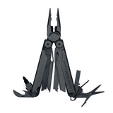 Leatherman Wave Multi-Tool with Cap Crimper - Black with MOLLE Sheath - Box Packaging (830489)