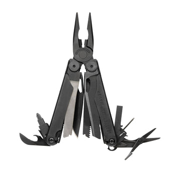 Leatherman Wave Multi-Tool - Black with MOLLE-USA Black Sheath - Box Packaging (831494)
