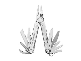 Leatherman REBAR Multi-Tool - Stainless Steel - Leather Sheath - Peg Packaging