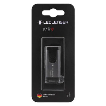 Ledlenser K4R Rechargeable LED Keychain Flashlight - 60 Lumens - Includes Built-In Li-Poly Battery Pack - Gift Box (502066) or Blister Packaging (502132)
