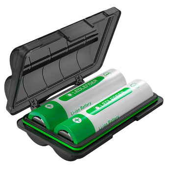 Ledlenser 502128 Battery Box - Includes 2 x 18650