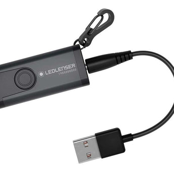 Ledlenser K4R Rechargeable LED Keychain Flashlight - 60 Lumens - Includes Built-In Li-Poly Battery Pack - Gift Box (502066) or Blister Packaging (502132)