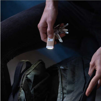 Ledlenser 502574 K4R Rechargeable LED Keylight - 120 Lumens - Uses Built-in Li-Poly Battery Pack - Gray or Rose Gold