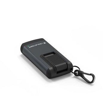 Ledlenser 502580 K6R Safety Rechargeable LED Keylight and Alarm - 400 Lumens - Uses Built-in Li-Poly Battery Pack - Gray or Rose Gold