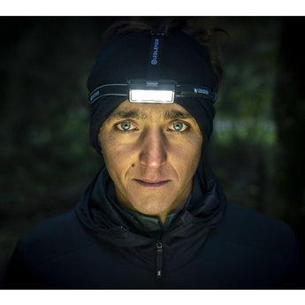 Ledlenser 502715 NEO9R Rechargeable LED Headlamp - 1200 Lumens - Includes 2 x 18650 - Black and Blue, Black and Gray - Box