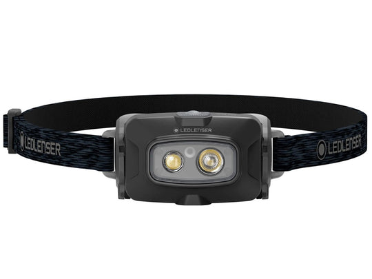Ledlenser 502790 HF4R Core Rechargeable LED Headlamp - 500 Lumens - Uses 3.7V  3.7Wh Li-ion Battery Pack - Black, Blue, Red