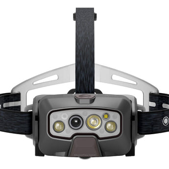 Ledlenser 502803 HF8R Signature Rechargeable LED Headlamp - 2000 Lumens - Uses 3.7V 13.69Wh Li-ion Battery Pack - Black