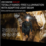 Ledlenser 502803 HF8R Signature Rechargeable LED Headlamp - 2000 Lumens - Uses 3.7V 13.69Wh Li-ion Battery Pack - Black