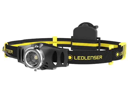 Ledlenser 880387 iH3 LED Headlamp - 120 Lumens - Uses 3 x AAA Alkaline - Box - Black and Yellow