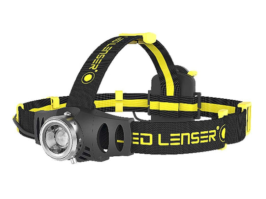 Ledlenser 880388 iH6R Rechargeable LED Headlamp - 200 Lumens - Includes 3 x AAA NiMh - Box - Black and Yellow