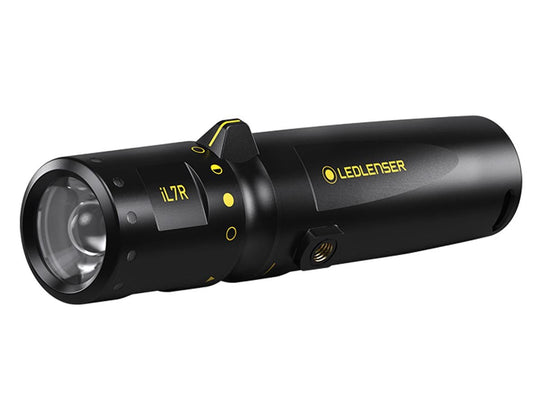 Ledlenser 880436 IL7R Intrinsically Safe Rechargeable LED Flashlight - 360 Lumens - Includes Built-In Li-Ion Battery Pack