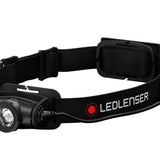 Ledlenser 880505 H5R Core Rechargeable LED Headlamp - 500 Lumens - Includes Built-In Li-Ion Battery Pack