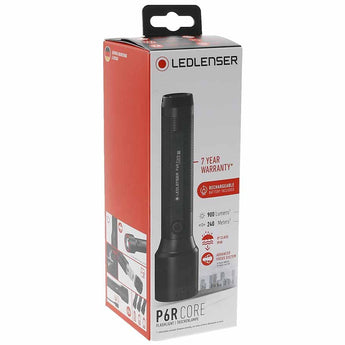 Ledlenser 880516 P6R Core Rechargeable LED Flashlight - 900 Lumens - Includes Li-Ion Battery Pack
