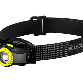 Ledlenser MH5 Rechargeable LED Headlamp - 400 Lumens - Includes 1 x 14500 - Yellow (880535), Black (880536), Orange (880537), Blue (880538), and White (880544)