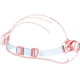 ledlenser 880615 headband on helmet illustration