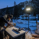 Ledlenser AF12 Work USB-C Rechargeable LED Area Light - 8000 Lumens - AC Powered or 14.4V 67.68Wh Li-ion Battery Pack