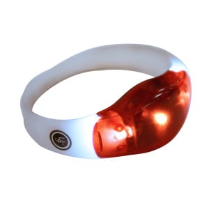 Ultimate Survival Technologies See-Me LED Bracelet / Personal Locator - 3 x LEDs - Includes 2 x CR1616s - Red (20-PLL0008-04)