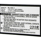 Empire BLI-1350-.8  800mAh 3.7V Replacment Lithium Ion (Li-Ion) Battery for Various LG Cellphones