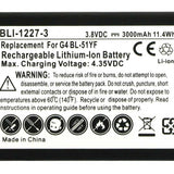 Empire BLI-1227-3 3000mAh 3.8V Lithium Ion (Li-ion) LG G4 Battery Replacement
