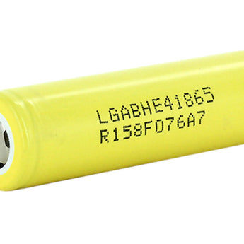 LG HE4 INR 18650 2500mAh 3.7V Unprotected 20A Lithium Manganese (LiMn2O4) Flat Top Battery