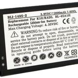 Empire BLI-1495-2 2000mAh 3.8V Replacment Lithium Ion (Li-Ion) Battery for the LG K10 Smartphone