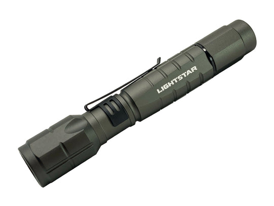 TerraLUX/LightStar LS-325 LED Flashlight - 325 Lumens - Includes 2 x AA - Titanium Grey