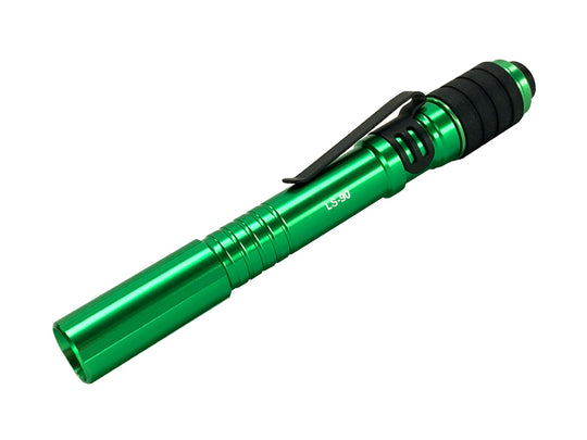 TerraLUX/LightStar LS-90 LED Penlight -  High CRI - 90 Lumens - Includes 2 x AAA Batteries - Hi-Vis Green